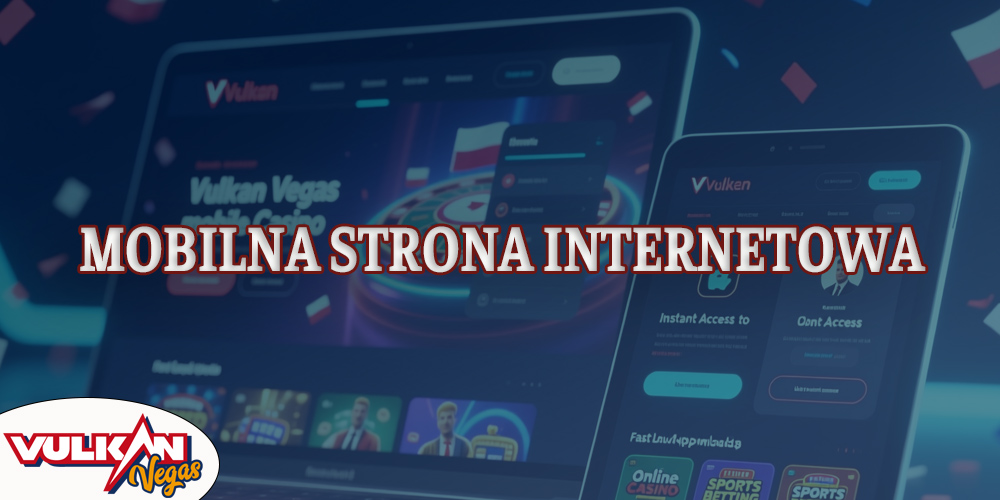 Możesz korzystać z wersji mobilnej witryny bez aplikacji Vulkan Vegas.